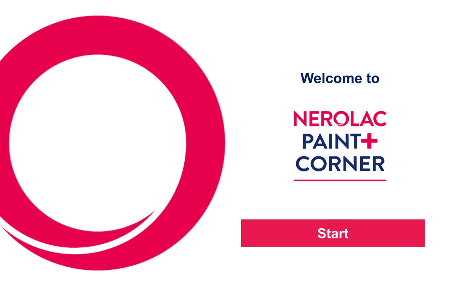 Nerolac Paint+ Corner welcome screen